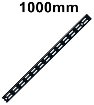 picture of BiGDUG TwinSlot Shelving Light-Duty Black Upright - 1000mm High - [BDU-TSWU10BLK]