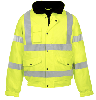 Picture of Hi Vis Yellow Storm-Flex PU Bomber Jacket - ST-37241