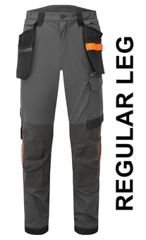 picture of Portwest EV440 - EV4 Stretch Detachable Holster Trousers - Metal Grey - Regular Leg - PW-EV440MGR