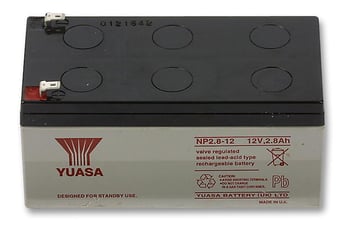 picture of YUASA 12V 2.8Ah NP Series Sealed Lead Acid Battery - [CP-BT03981]