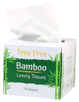 Picture of Bamboo Facial Tissues 2 Ply - Cube Box - Box of 24 - [MCS-TRBTCB]