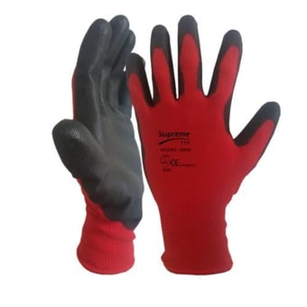 picture of Amazing Value Supreme TTF Red Black Nitrile Palm General Safety Gloves - HT-103RB