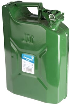 picture of Green 10L Metal Jerry Can - Ideal For Carrying And Storing Liquids - UN Approved - [SI-563474]