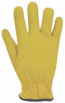 Picture of Polyco Daytona Drivers Style High Grade Natural Grain Yellow Leather Gloves - [BM-DR100]