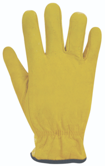 picture of Polyco Daytona Drivers Style High Grade Natural Grain Yellow Leather Gloves - [BM-DR100]