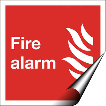 picture of Fire Alarm Sign - 200 X 200Hmm - Self Adhesive Vinyl - [AS-FI24-SAV]