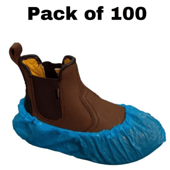 picture of Chemsplash Compressed Polyethylene Blue Overshoe - Pack of 100 - [BG-2522]