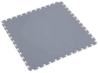 picture of BiGDUG Heavy Industrial Interlocking Vinyl Floor Tile - 7h x 500w x 500d mm - Grey - [BDU-TRSELGR] - (LP)