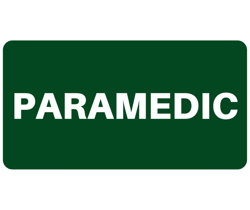 Picture of PARAMEDIC Insert Card for Professional Armbands - [IH-AB-PMED] - (HP)