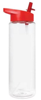 picture of Branded With Your Logo - Flow Tritan Plastic Bottle - Red - 700ml/24oz - [IH-PC-C5628RED] - (HP)
