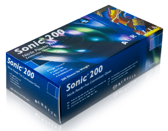 picture of Aurelia Sonic 200 Nitrile Examination Gloves Cobalt Blue - Box of 200 - SMX-9377A5 - (LP)
