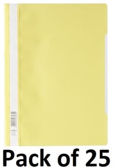 picture of Durable - Clear View Folder A4 - Yellow - Pack of 25 - [DL-252304]