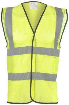 Picture of Hi-Vis Yellow Mesh Waistcoat - BI-58