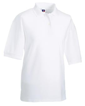 picture of Russell Men's Classic Polycotton Polo Shirt - White - BT-539M-WHITE