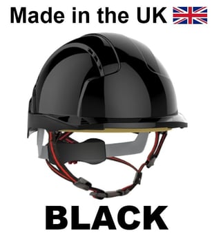 picture of JSP - EVOLite Skyworker Industrial Height Black Safety Helmet - [JS-AJS260-001-100]