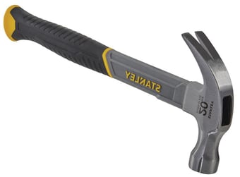 Picture of Stanley Tools - Curved Claw Hammer Fibreglass Shaft - 570g (20oz) - [TB-STA051310]