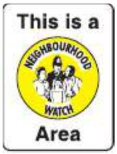 Picture of This is a Neighbourhood Watch Yellow Area With Fixing Channel - 300 x 400Hmm - Aluminium - [AS-NW1C-ALU]