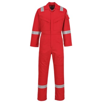 Picture of Portwest - Red Flame Resistant Anti-Static Coverall - PW-FR50RER - (LP)