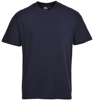 picture of Portwest - Turin Cotton T-Shirt - Navy Blue - PW-B195NAR