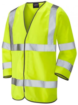 Picture of Forches - Yellow Hi-Vis 3/4 Sleeve Waistcoat - LE-S03-Y - (DISC-R)
