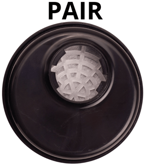 picture of Portwest - A2 Gas Filter Bayonet Connection - Black - Pair - [PW-P902BKR]