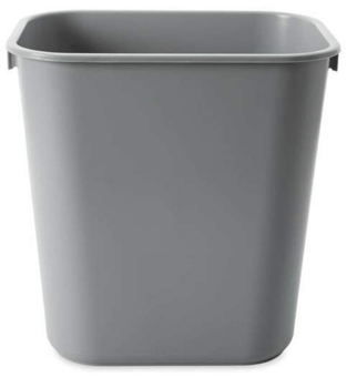 picture of Rubbermaid Rectangular Wastebasket 12.9 L - Grey - [SY-FG295500GRAY]