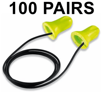 picture of Uvex - 100 Pairs - Hi-Com Corded Lime Ear Plugs - SNR 24 dB - [TU-2112-101] - (LP)