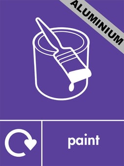 Picture of Recycling Signs - Paint - 300 X 400Hmm - Aluminium - [AS-WR53-ALU]
