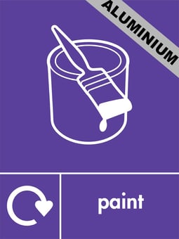 picture of Recycling Signs - Paint - 300 X 400Hmm - Aluminium - [AS-WR53-ALU]