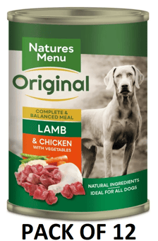 picture of Natures Menu Can Adult Lamb & Chicken Wet Dog Food 12 x 400g - [CMW-NMDCL0]