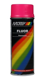 picture of Motip Fluorescent Pink Acrylic Paint - 400ml - [SAX-M04021]