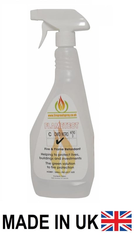 Flametect CWD - Clear Flame Retardant Spray for Wood - 750ml - Non Toxic - [FPS-FCWD750]