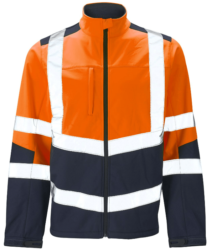 picture of Supertouch Hi Vis 2 Tone Softshell Jacket Orange - ST-SHV-1051891