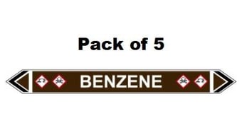 picture of Flow Marker - Benzene - Brown - Pack of 5 - [CI-13484]