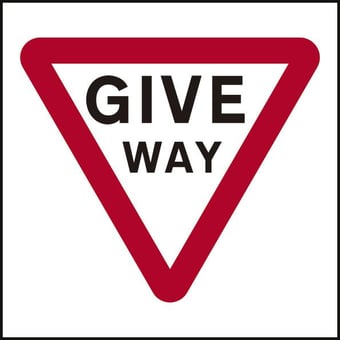 Picture of Spectrum 750 x 750mm Temporary Sign & Frame - Give Way - SCXO-CI-14783