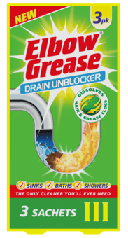 picture of Elbow Grease Drain Unblocker Sachets 3 x 25g - [ON5-EG46]