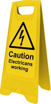Picture of Spectrum Heavy Duty A-Board - Caution Electricians working - SCXO-CI-4709
