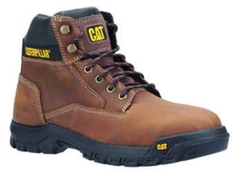 picture of Caterpillar Median Brown Safety Boot S3 SRA - Steel Midsole And Toecap - BR-7067