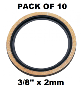 picture of PACK OF 10 - 3/8" BSP Self Centering Bonded Seal - [HP-BS38]