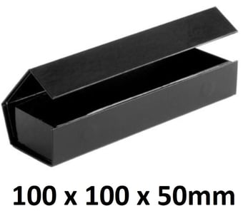picture of Branded With Your Logo - Luxury Magnetic Gift Boxes - Black Colour - 100 x 100 x 50mm - [IH-RJ-MGB100BLACK] - (HP)