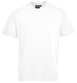 picture of Portwest - Turin Cotton T-Shirt - White - PW-B195WHR