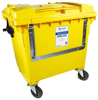 picture of FyterTech 1000L Maintenance Spill Kit- 4 Wheeled Bin Drop Front - [DA-17-1105]