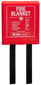 Picture of Firechief K100 1.1m x 1.1m Fire Blanket in Moulded Plastic Rigid Case - [HS-BPR1/K100-P]