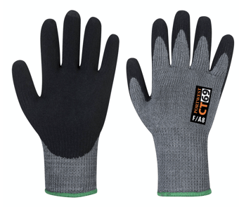 Picture of Portwest CT69 CT AHR7 Nitrile Foam Grey/Black Cut F Gloves - Pair - PW-CT69G8R - (DISC-R)