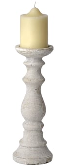 picture of Hill Interiors Medium Stone Candle Holder - [PRMH-HI-9058] - (PS)