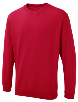 picture of Uneek UX3 The UX Sweatshirt - Red - UN-UXX03-RD
