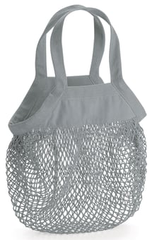 picture of Westford Mill Organic Cotton Mini Mesh Grocery Bag - Pure Grey - [BT-W151-PGRY]