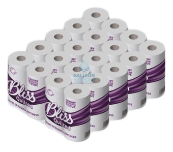 picture of Galleon - Bliss Toilet Rolls - 3ply - Quilted - 176 Sheets Per Roll - 40 Rolls - [GU-BTQ3]