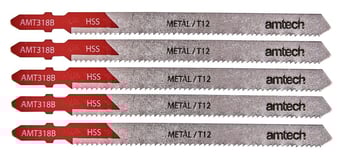 picture of Amtech 5 Piece Metal Jigsaw Blade Set - AMT318B - [DK-M1614]