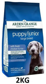 picture of Arden Grange - 2kg Puppy/Junior Large Breed Chicken & Rice Dog Food - [CMW-AGDPJ5]